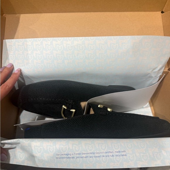 Rothy’s The ReVelvet™ Cozy Bit Loafer Mule in ReVelvet™ Black size 10.5 new!! - Picture 8 of 12